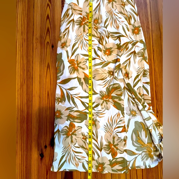NWT Tropical Midi Dress with Slit Sz XS - Picture 6 of 7